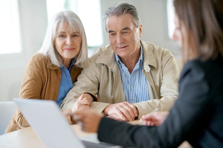 couple going over paperwork