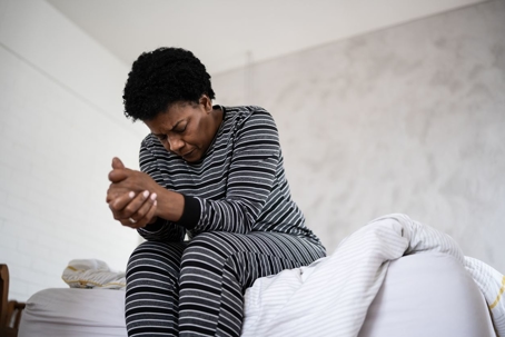 Woman with chronic pain