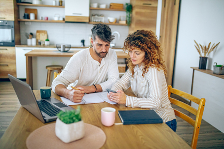 older couple reviewing documents